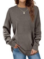Women's Crewneck Long Sleeve Tunic Tops