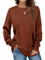 Women's Crewneck Long Sleeve Tunic Tops