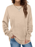 Women's Crewneck Long Sleeve Tunic Tops