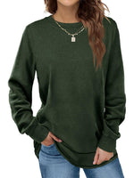 Women's Crewneck Long Sleeve Tunic Tops