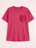 Women's Lace Pocket Versatile T-Shirt
