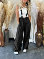 Soft Loose Solid Color Wide Leg Jumpsuit