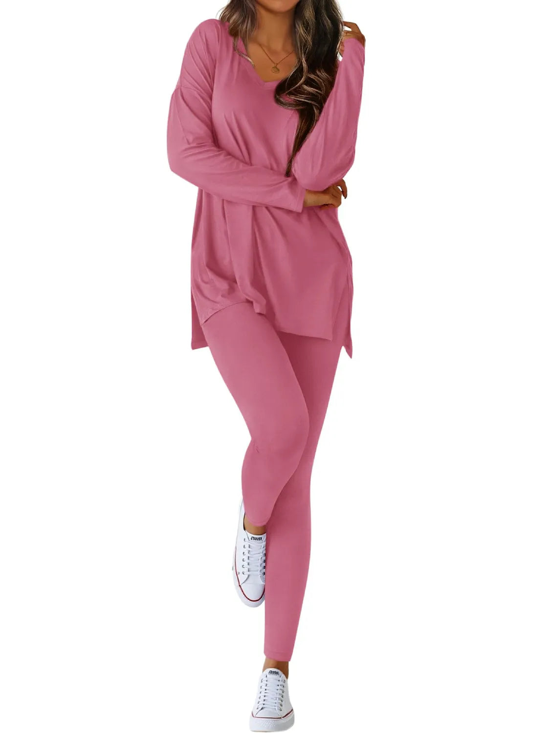 Women's Casual V-neck Oversized Matching Set