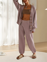 New Soft Ribbed Knit Set