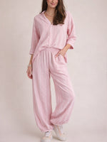 Women?¡¥s Oversized Stripe Two Piece Set