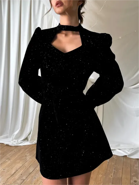 Thick Velvet Dress
