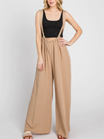 Soft Loose Solid Color Wide Leg Jumpsuit