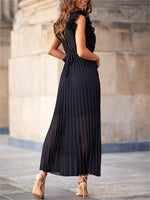 Women's Pleated Maxi Dress