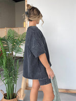 New Women's Summer Washed Set