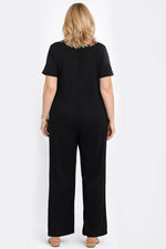 Women's Contrast Color Cozy Jumpsuit