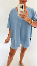 New Women's Summer Washed Set