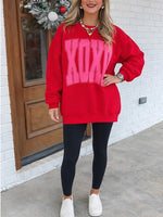 Women's Valentine's XOXO Oversized Sweatshirt