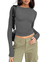 Women's Crewneck Double Lined Basic Tees (Buy 3 Free Shipping)