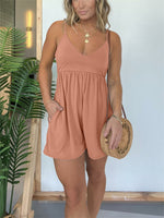 Women's Flowy Romper with Pockets