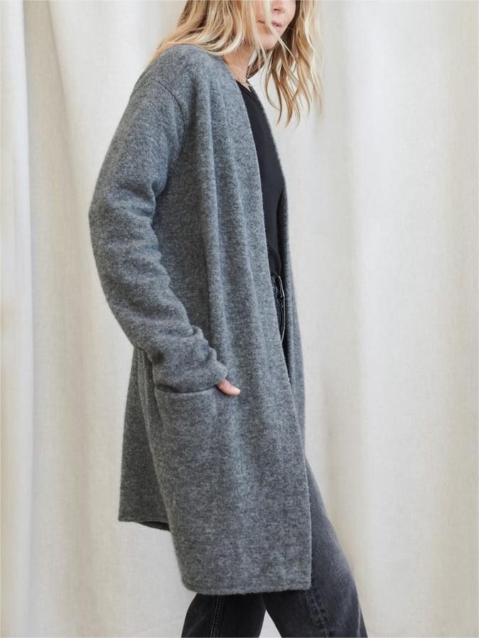 Long Patch Pocket Sweater Coatp