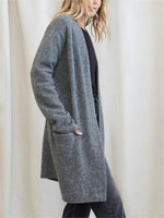New Long Patch Pocket Sweater Coat