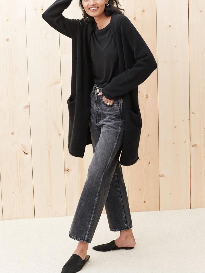 Long Patch Pocket Sweater Coatp