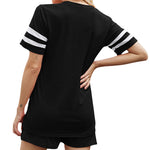 Striped Pocket Casual Two-piece Set