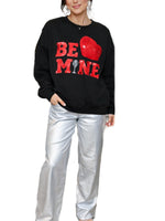 Valentine?¡¥s Day Be Mine Sequined Sweatshirt