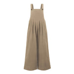 Pocketed Cotton And Linen Breathable Wide Leg Pants