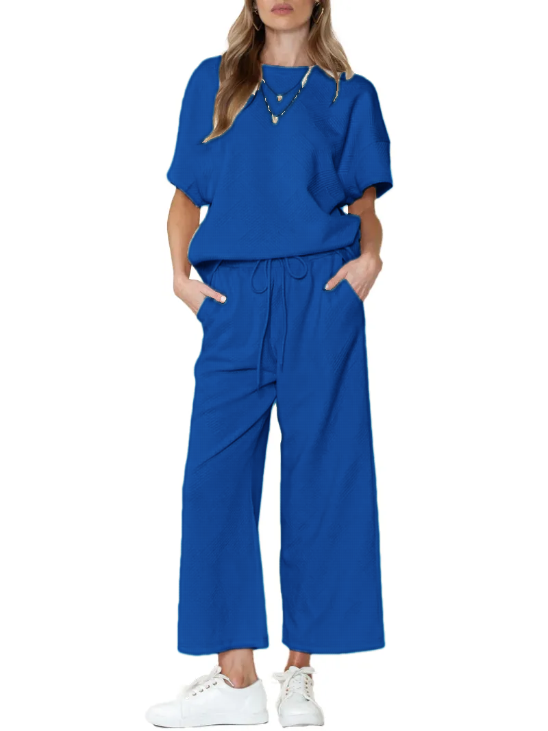 Women's Textured Luxury Lounge Set