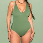 Drawstring Shapewear Swimsuit - XS-4XL
