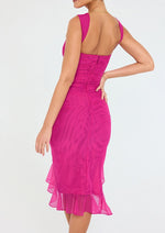 Sleeveless Ruffle Midi Dress