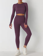 Yoga Workout Bundle Top+Legging Set