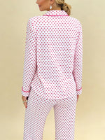 Women's Valentine's Day Heart-Patterned Pajama Set