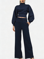 Women's Turtleneck Casual Two-Piece Set