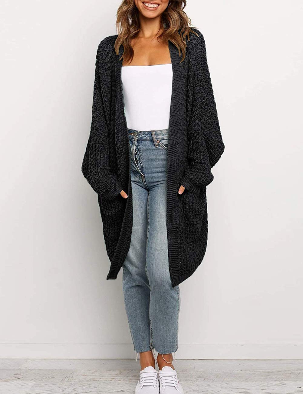 OversizedPockets Sweater Coat