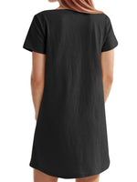 Women's Solid Square Neck Pocket Mini Dress