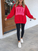 Women's Valentine's XOXO Oversized Sweatshirt
