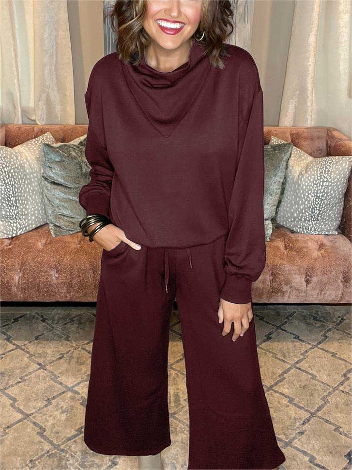 Ultra Soft Cowl Neck Lounge Set