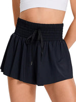 Women's High Waist Drawstring Flowy Athletic Shorts