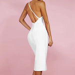 Women's One Shoulder Bandage MidiDress