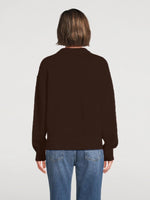 Women's Crew Neck Ribbed Sweater