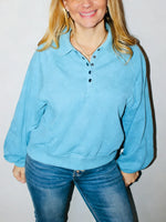 Women's Chill Vibe Oversized V-Neck Top