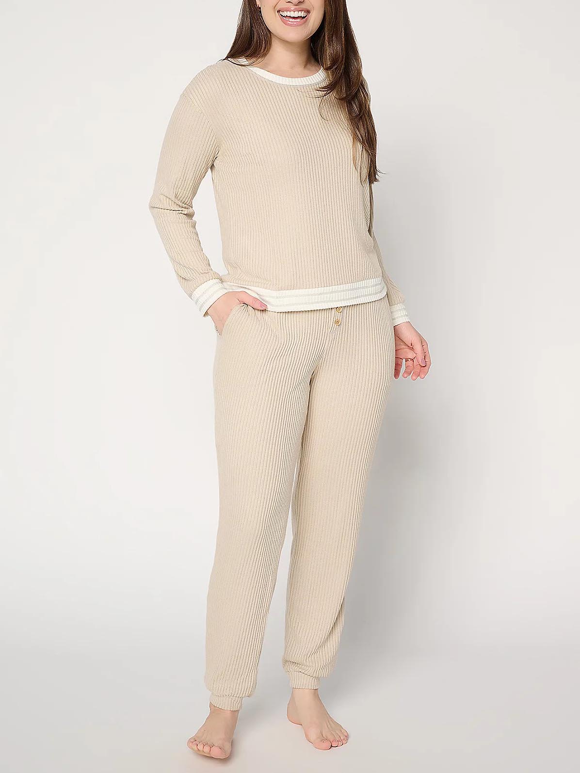 Women's Ribbed Butterknit Lounge Set