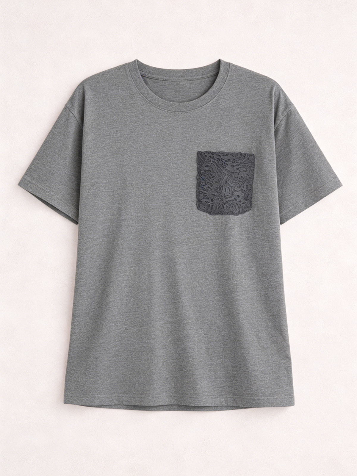 Women's Lace Pocket Versatile T-Shirt