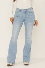 Vintage Mid Waist Flare Jeans