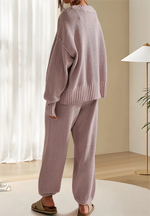 New Soft Ribbed Knit Set