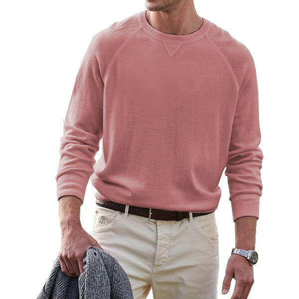 Men's Cotton Casual Crew Neck Tops
