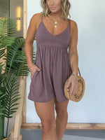 Women's Flowy Romper with Pockets