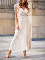 Women's Pleated Maxi Dress