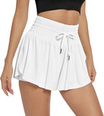 Women's High Waist Drawstring Flowy Athletic Shorts