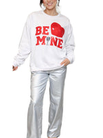 Valentine?¡¥s Day Be Mine Sequined Sweatshirt
