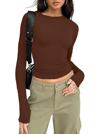 Women's Crewneck Double Lined Basic Tees (Buy 3 Free Shipping)