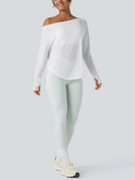 Women's Off Shoulder Tops With Thumbhole
