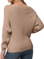 Women's Christmas Off Shoulder Knitted Pullover